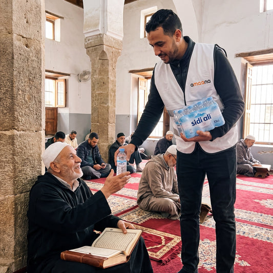 Mon eau à la mosquée